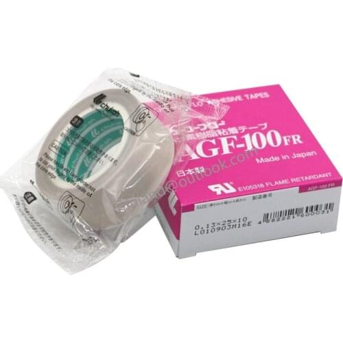 T0.13mm*W25mm*L10m Japan CHUKOH FLO AGF-100FR Adhesive tape for Heat Sealing Machine