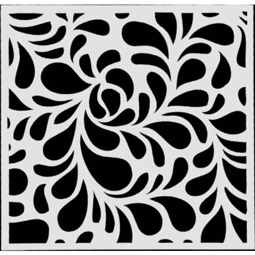 13*13 Water drop Layering Stencils graffiti hand copied board hollowed out diy photo album graphic spray painting tool