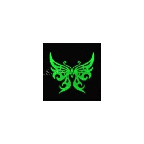 Waterproof Temporary Tattoo Sticker glow glitter bunny anchor halloween butterfly Luminous tatto fake tatoo flash tattoos