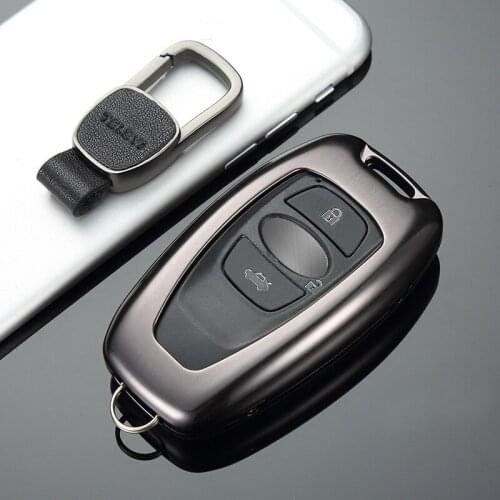High Quality Aluminum Alloy Car Key Case Shell Key Cover Storage Bag Protector for Subaru XV BRZ Forester Outback Legacy