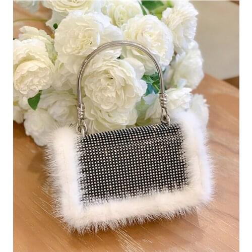 XIYUAN l Top-Handle Women Totes Bag Gold/Silver Color Handbag Metal Clutches Crystal Evening Bags Purses Wedding Bridal Handbags