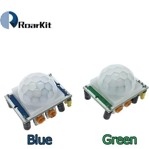 Green HC-SR501 Adjust IR Pyroelectric Infrared PIR module Motion Sensor Detector Module for arduino