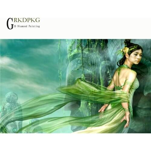 Women,diamond embroidery 5d DIY diamond painting cross stitch full square rhinestone mosaic character,unfinished home decoration