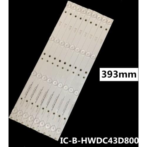 1set=9pieces L43M5-AZ IC-B-HWDC43D800 LED Backlight Lamps Strips for M I screen MI43TV(T18)