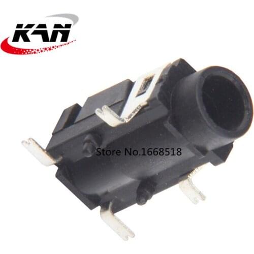 10Pcs/ PJ-321 PJ321 3.5Mm Female Audio Connector 4Pin Smd Smt Headphone Jack Socket PJ-321A PCB Mount Stereo Jack High Qualiy