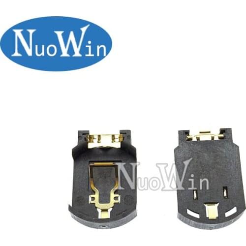 10pcs CR2032 plastic button cell battery base holder for SMD SMT coffee