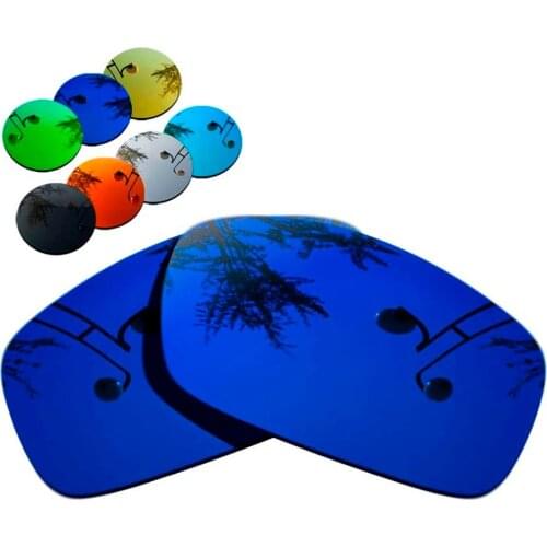 100% Precisely Cut Polarized Replacement Lenses for X Squared Sunglasses Deep Blue Mirrored Coating Color- Choices