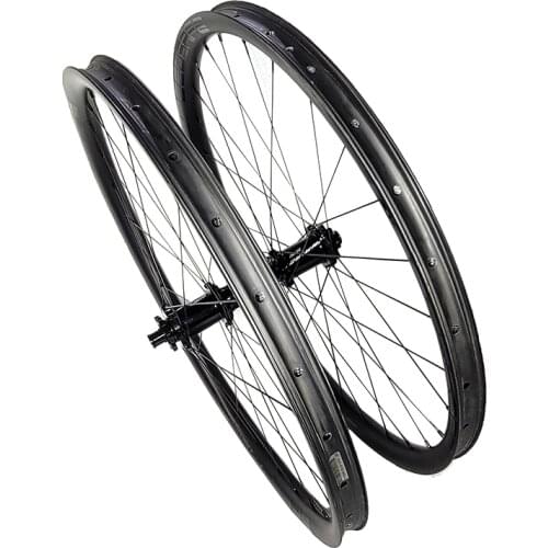 1355g 29er MTB XC 36mmx28mm clincher tubeless disc carbon wheelset Yuniper Boost straight pull 110x15 148x12 mirco spline wheels