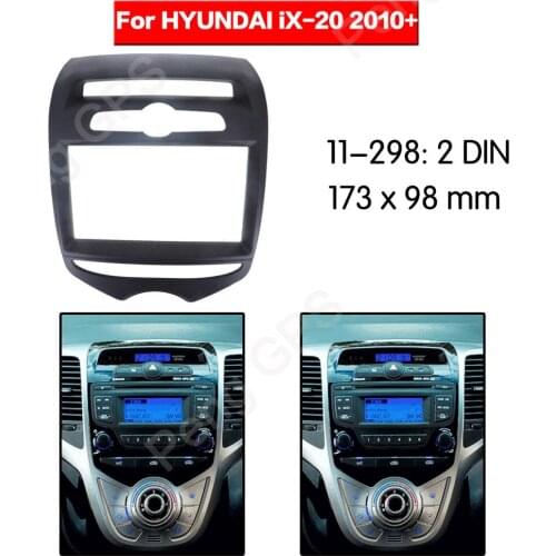 2 DIN Car Radio stereo Fitting installation adapter fascia For HYUNDAI iX-20 2010+ frame Audio