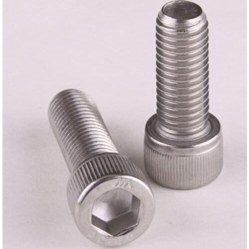 2PCS Stainless Steel 316 Cylinder Head Allen Screws Bolt M6 * 16
