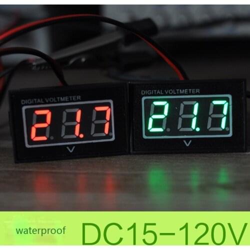 24V 36V 48V Golf Cart Digital Voltage Meter Battery Gauge DC15-120V Club Car Red