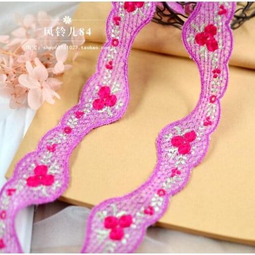 3 Meters Motif Pretty Lace Applique Trim Fabric for Hair Ornament Hair DIY Accessory Embroidery Lace Trim Patch 3.5cm