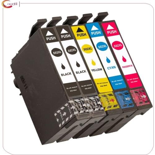 5pack for Epson T502 XL Ink Compatible for Epson Expression Home XP-5105 XP-5100 WorkForce WF-2860DWF WF-2865DWF 2865D print