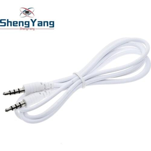 1M Auto Replacement Parts janitors New Arrival 4 Pole Male Record Car Aux Audio Cord Headphone Connect Cable car-styling nov30