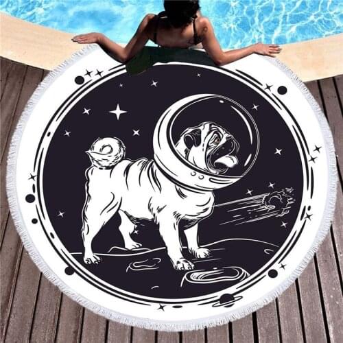 Boho Beach Towels Printed Tropical Plants Beach Towel Outdoor Travel Round Fabric Bath Towels For Living Room Home Decorative