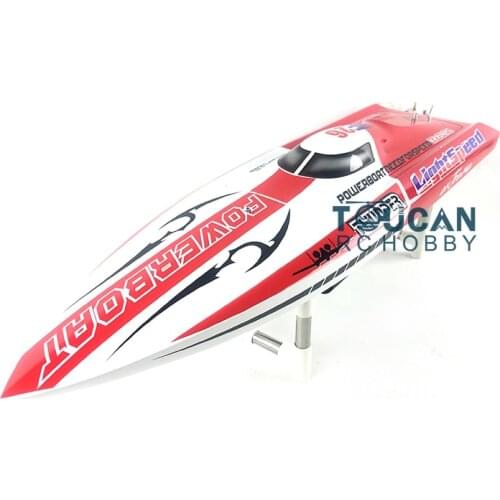 E26 PNP Thunder Fiber Glass Electric Racing Speed Boat W/2550KV Brushless Motor/90A ESC Deep Vee Boat Red TH02631