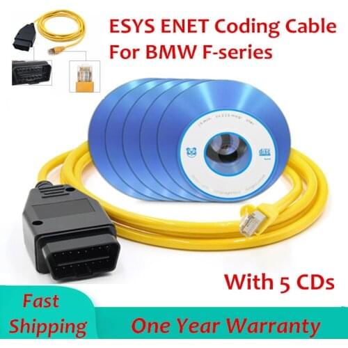 ESYS ENET Cable For BMW F-serie Refresh Hidden Data E-SYS ICOM OBD2 Coding ECU Programmer OBD2 Scanner Auto Car Diagnostic Tool