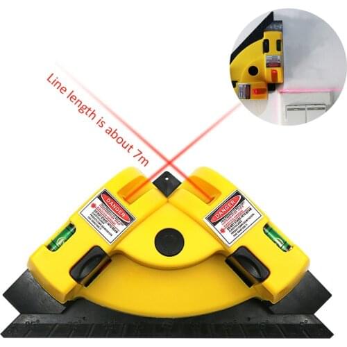 Right Angle Laser Level Red Line Levels 90 Degree Wire Tools Horizontal Vertical Measurement Tools for Tiling Wall Tools