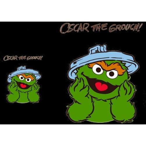 Fashion Frog Appliques Cartoon Ironing Clothing Patches DIY Heat transfer vinyl Sesame Street T-shirt printing ironing sticker