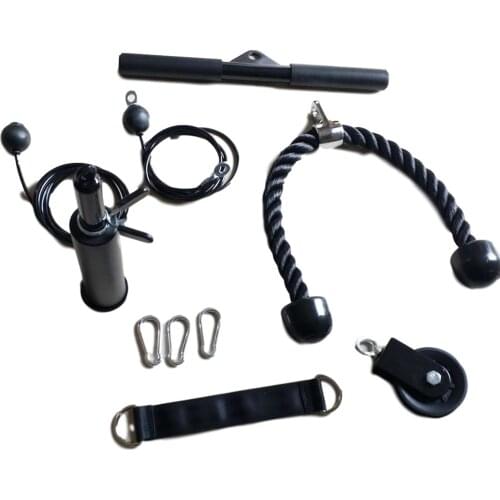 Cable Machine Attachments Rope D-Handle Cable Pully Optional for Gym Fitness Equipment Weight Lifting Workout Accessories