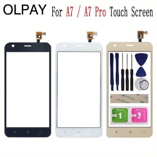 5.0'' Phone Front Glass For BlackView A7/ A7 Pro Touch Screen Glass Digitizer Panel Lens Sensor Tools Adhesive+Wipes