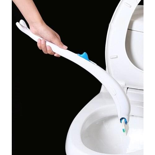 New Toilet Brush with Disposable Brush Head Cleaning Brush for Bathroom Toilet Dead Corner Household Cleaning Tools