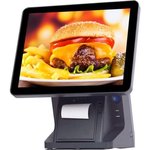 Point of sale pos terminal bulit-in 80mm printer VFD pos system retail restaurant cash register