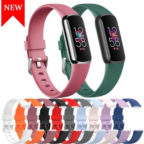 Waterproof Silicone Band For Fitbit Luxe Soft Sports Watch Wrist Strap Loop For Fitbit Luxe Bracelet Replacement New Watch Strap
