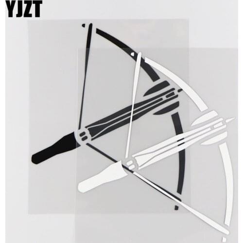 YJZT 15.1CM*18.1CM Crossbow Creative Personality Pattern Vinyl Decal Decoration Car Sticker 1A-0318