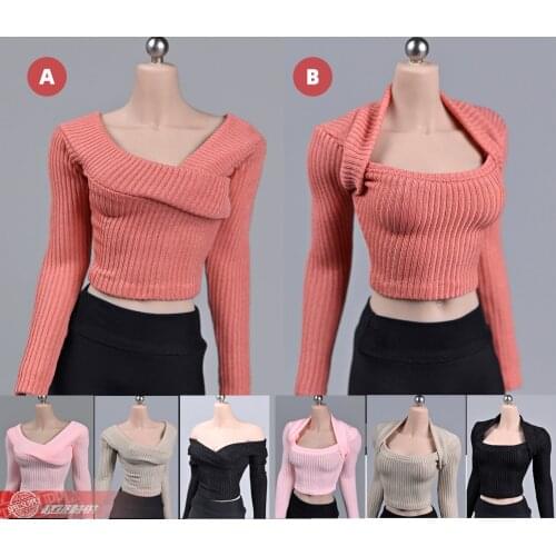 1/6 Scale Female Soldier Clothes Shirt Sweater for TBL Seamless Body Figure