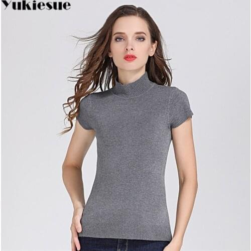 Sweater woman turleneck short sleeve winter 2019 cardigan womens sweater shirt ladies pullover sweaters for women plus size