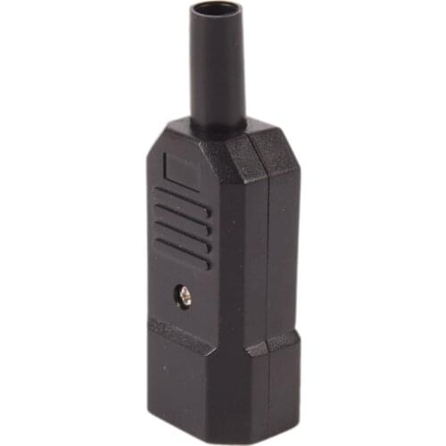 1PCS New PDU Socket Standard IEC320 C14 Power Cable Connector Male Plug Adapter 3Pin Rewirable Connector