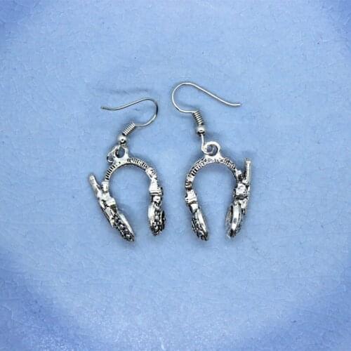 25*17mm Fashion Headphones Earrings Womens Creative Personality Hand-made DIY Ear Ornaments Accessories Birthday Gifts