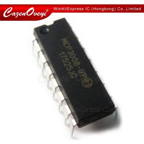 2pcs/lot MCP3008-I/P MCP3008 DIP-16 In Stock