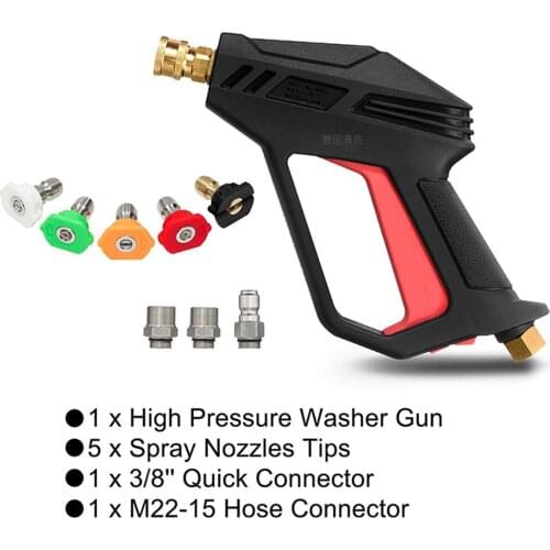 4000 PSI High Pressure Washer Spray Gun with Extension Wand for Car Washing