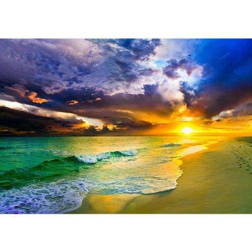 5D DIY square/round Diamond painting Sea sunset Cross Stitch Diamond Embroidery Pattern Rhinestone home decor J1153