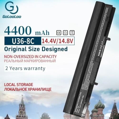 Golooloo 14.4v 8 cell 4400mAh 14.4v laptop battery for Asus 4INR18/65 4INR18/65-2 A41-U36 A42-U36 U36 U36J U36JC U36S U36SD