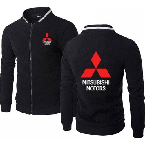 Spring Autumn Mens baseball jacke men for Mitsubishii Car Logo High Quality Cotton Mens baseball jacket Sweatshirts K