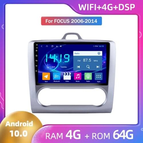 For Ford Old Focus 2006 2007 2008 2009 2010 2011 2012 2013 2014 Android Large Screen Multimedia Player GPS Navigator Android 10