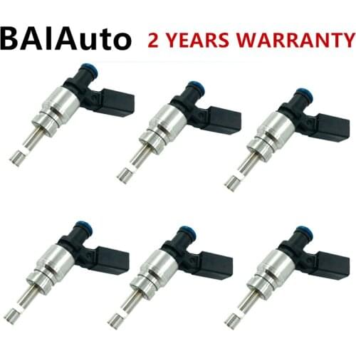 6PCS/Set Engine Injector Fuel Injector Nozzle For VW Touareg Audi Q7 A8L A6L 4.2 079 906 036C 079906036C 06E906036C 06E906036F