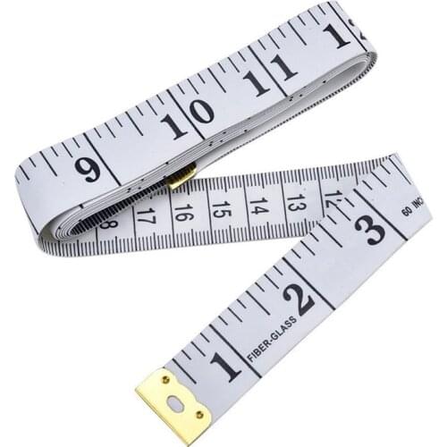 Soft Tape Measure Double Scale Flexible Sewing Ruler For Weight Loss Medical Body Measurement Sewing Tailor Craft Vinyl Ruler