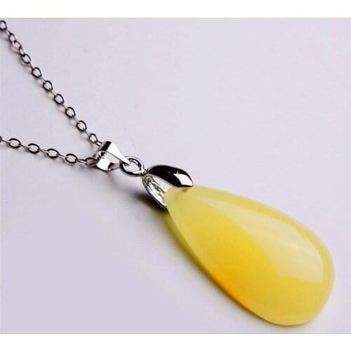 Natural Gem Stone Pendant For Jewelry Making Women Necklace Charms Suspension Water Drop Bead Pendant 28*15*8mm 2018 Newly