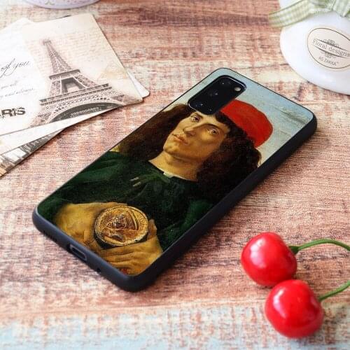 For Samsung Galaxy Sandro Botticelli - Portrait of a Man with a Medal of Cosimo the Elder Soft TPU border Samsung Galaxy Case