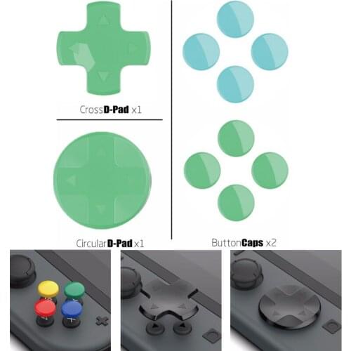 Skull & Co. D-Pad Button Cap Set Thumb Grip for Nintend Nintendos Switch JoyCon Controller DIY Buttons Cross Circular D-Pad