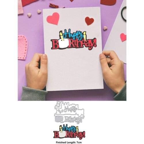 New 2020 Hot "Its Your Birthday" Metal Cutting Dies Stencils For Paper Card Making DIY Scrapbooking Decor Craft Photo Album