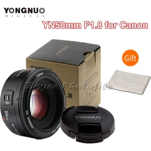 YONGNUO YN50mm YN50 F1.8 Camera Lens EF 50mm AF MF Lenses For Canon Rebel T6 EOS 700D 750D 800D 5D Mark II IV 10D 1300D Yongnuo