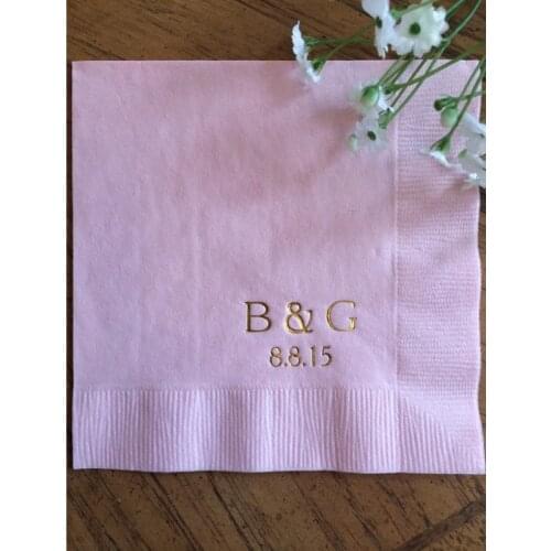 Personalized Napkins Printed Engrave Monogram Paper Cocktail Wedding Birthday Anniversary Shower Holiday & Any Occasion! Baptism