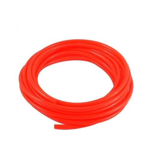 Polyurethane PU Air Tube Tubing Pipe Hose Orangered 8M Length 8mm x 5mm Dia