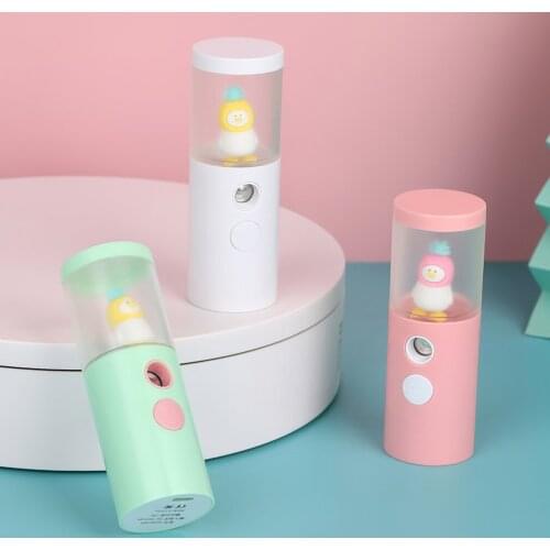 Cute Duck Mini Portable Hand-held Rehydrator Humidifier Face Sprayer USB Charging Water Replenishment Instrument 30ml