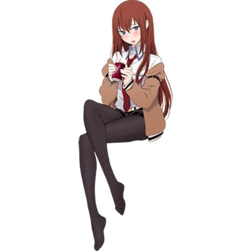 Sexy Beauty Steins Gate Anime Girl Cartoon Car Sticker Vinyl Accessories Window Car Styling Decal PVC Cover Scratches Waterproof